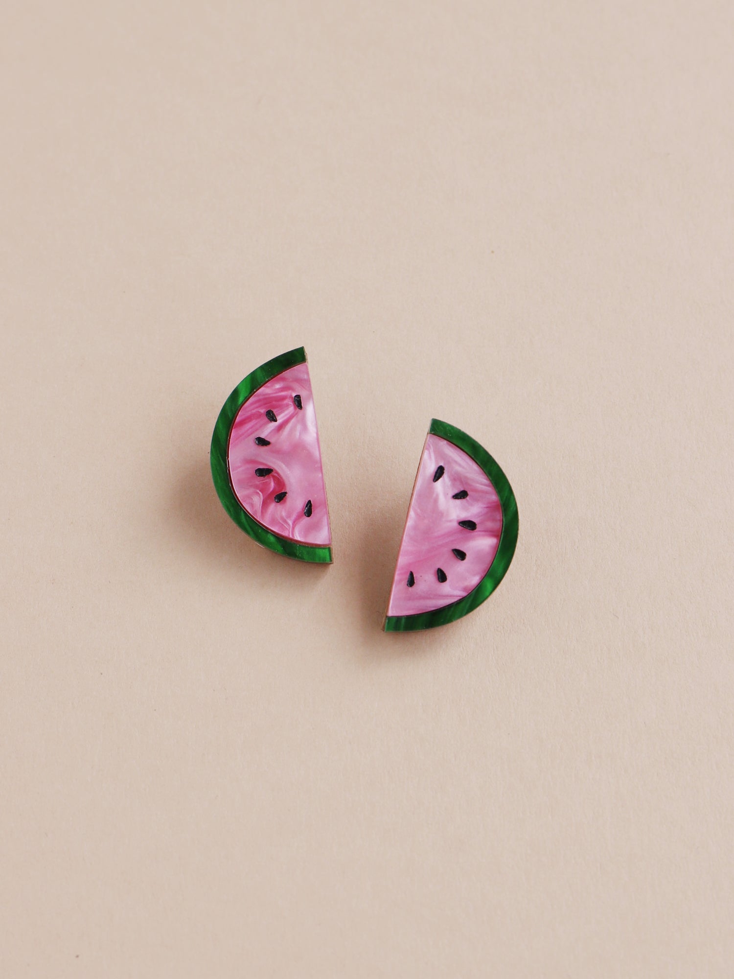 Watermelon Studs - Clip On