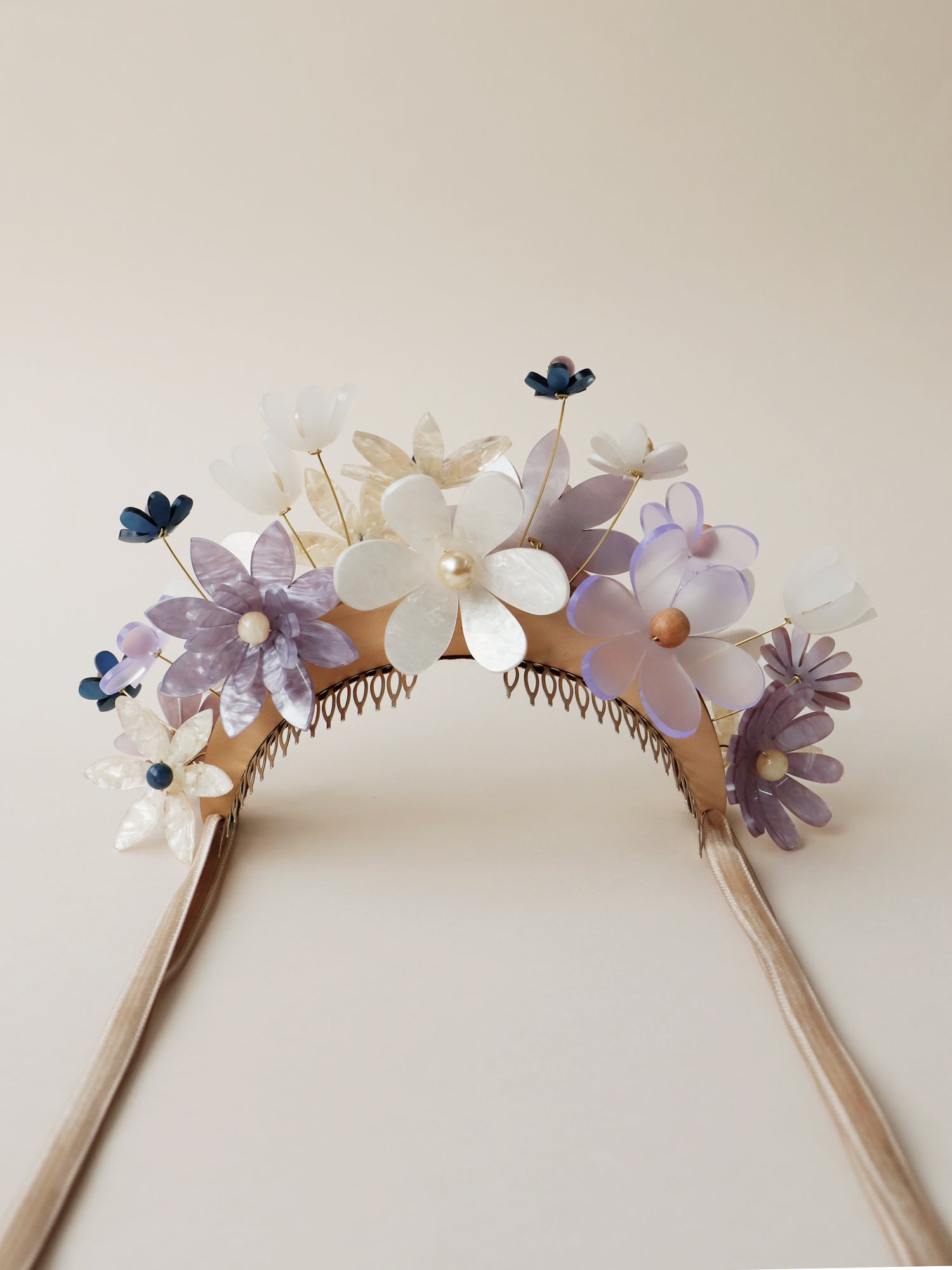 Meadow Headpiece in Lilac/Blue