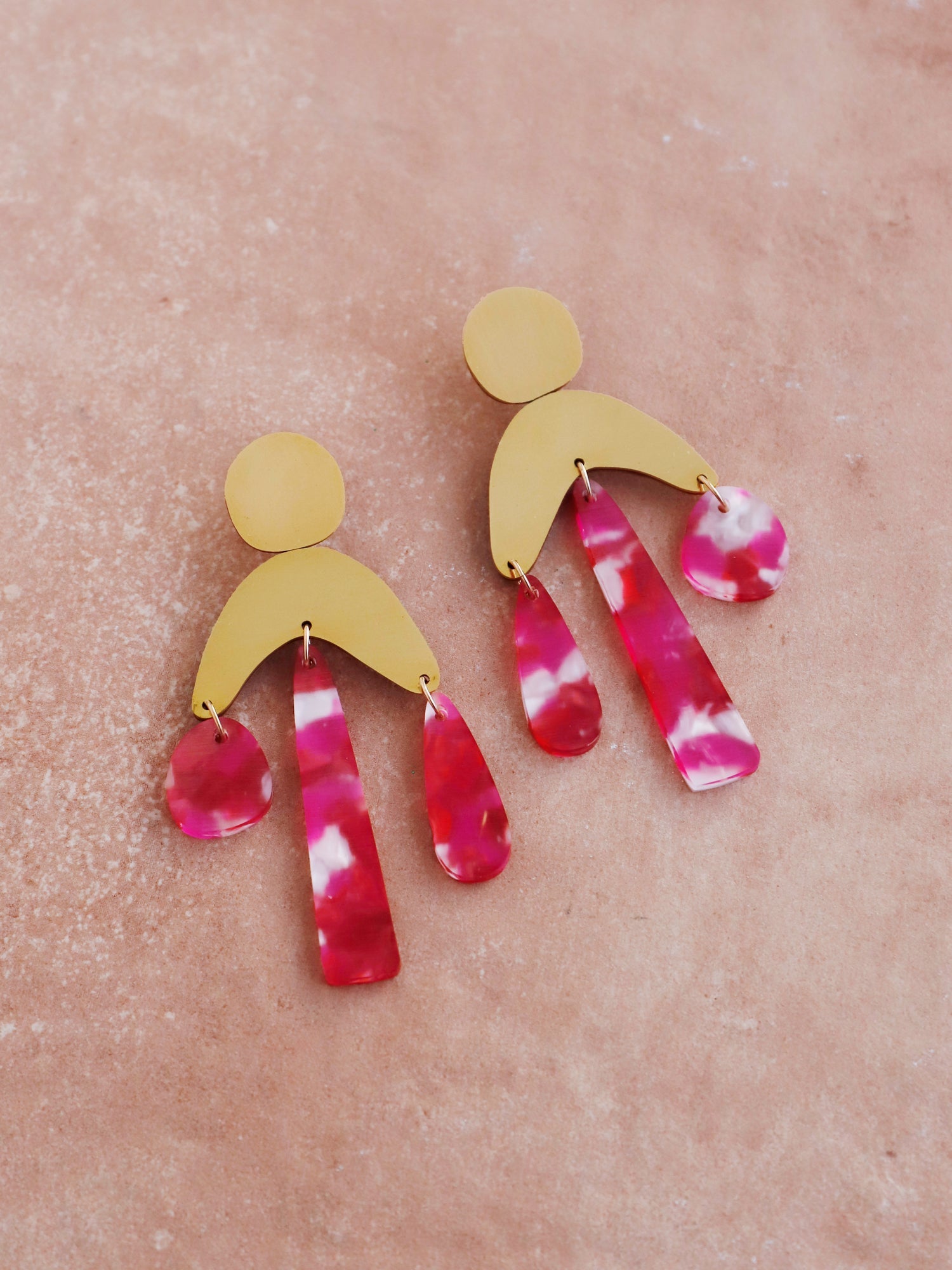 88. Agnes Statement Earrings in Raspberry Crush - Discontinued
