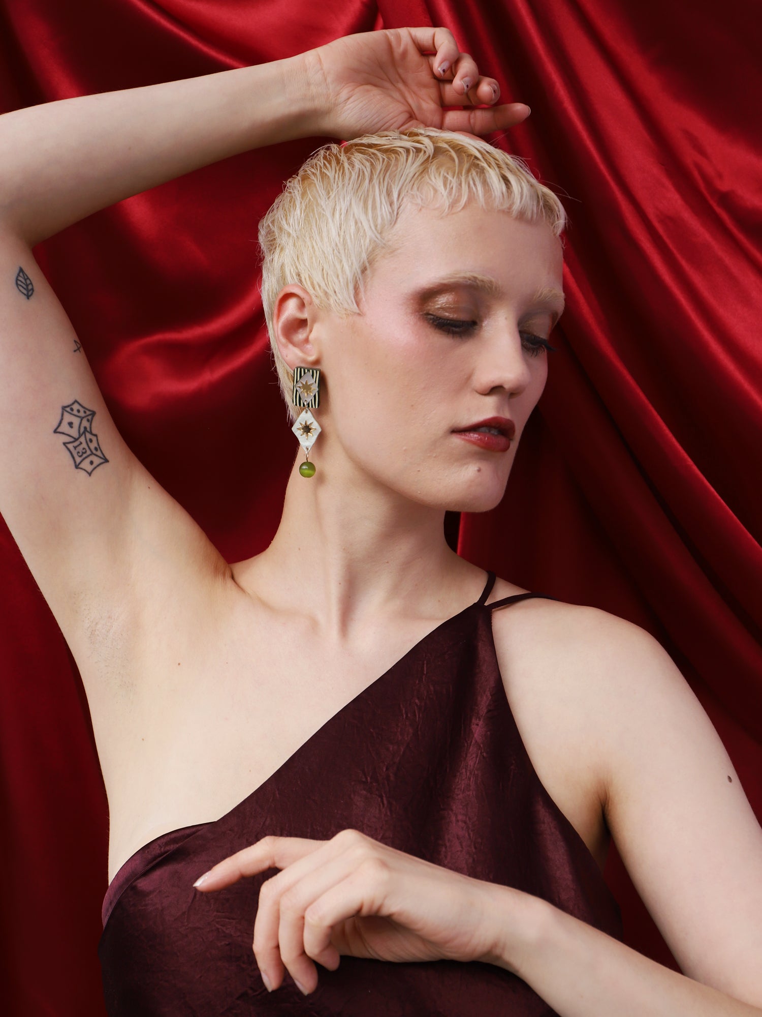 Allegra Earrings in Jade