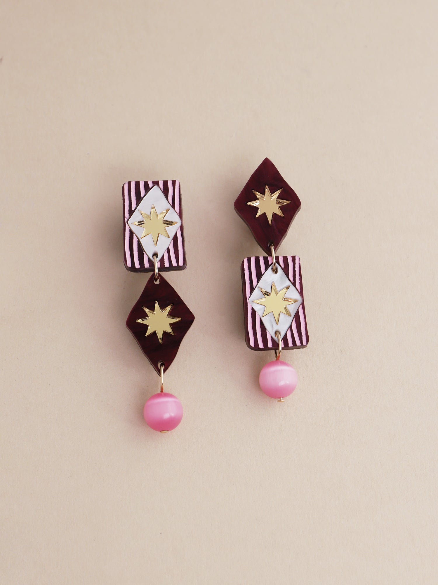 Allegra Earrings in Cherry