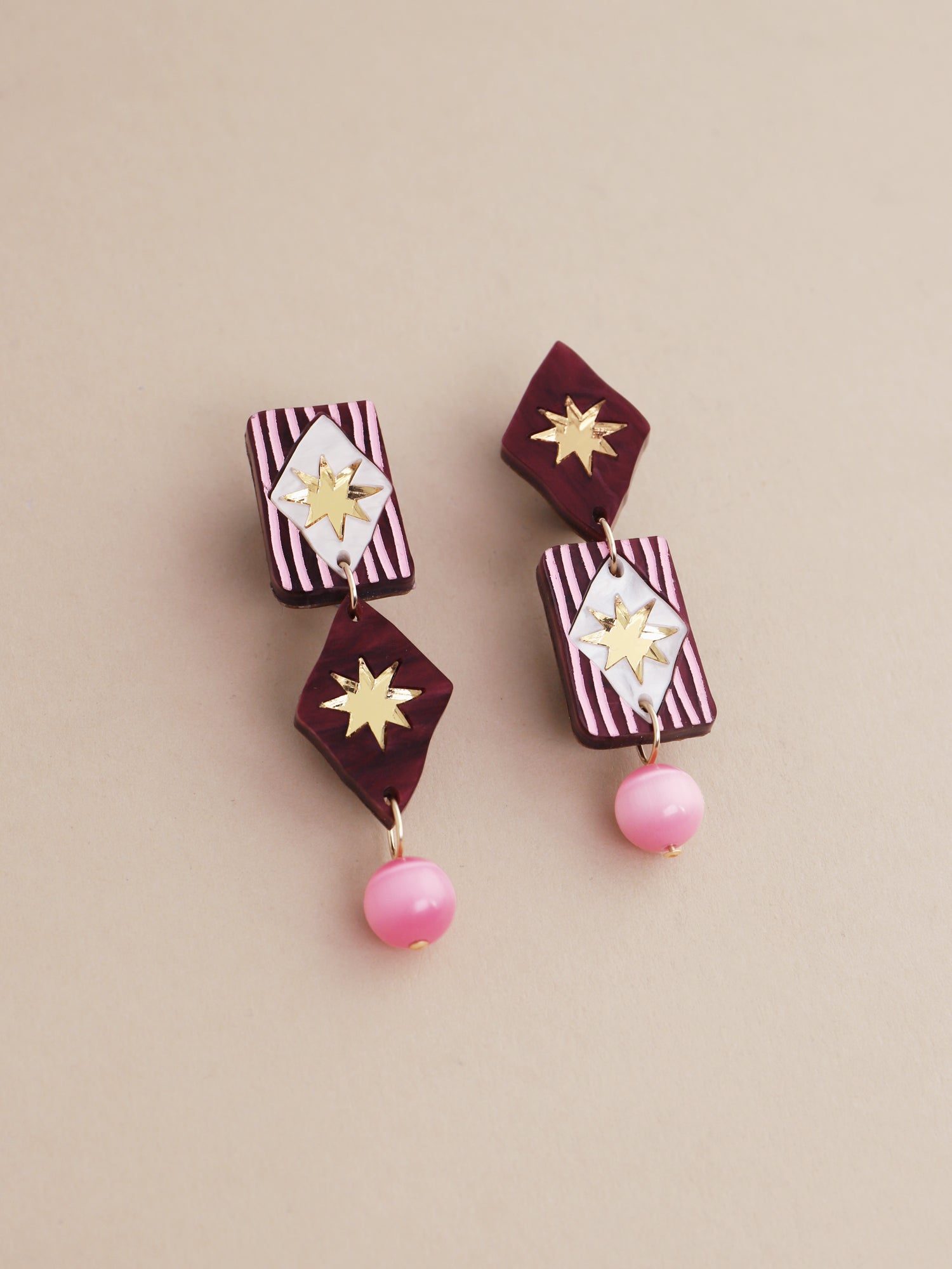 Allegra Earrings in Cherry