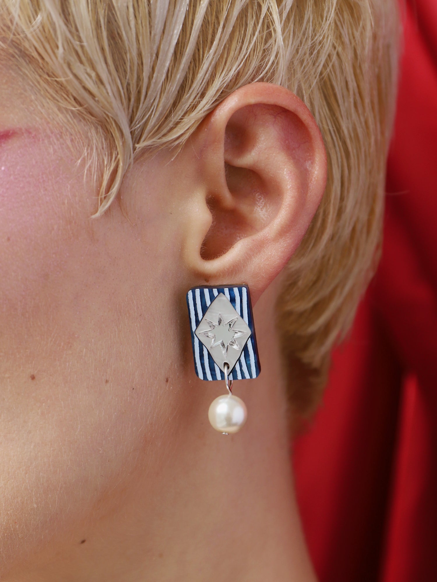 Allegra Studs in Sapphire