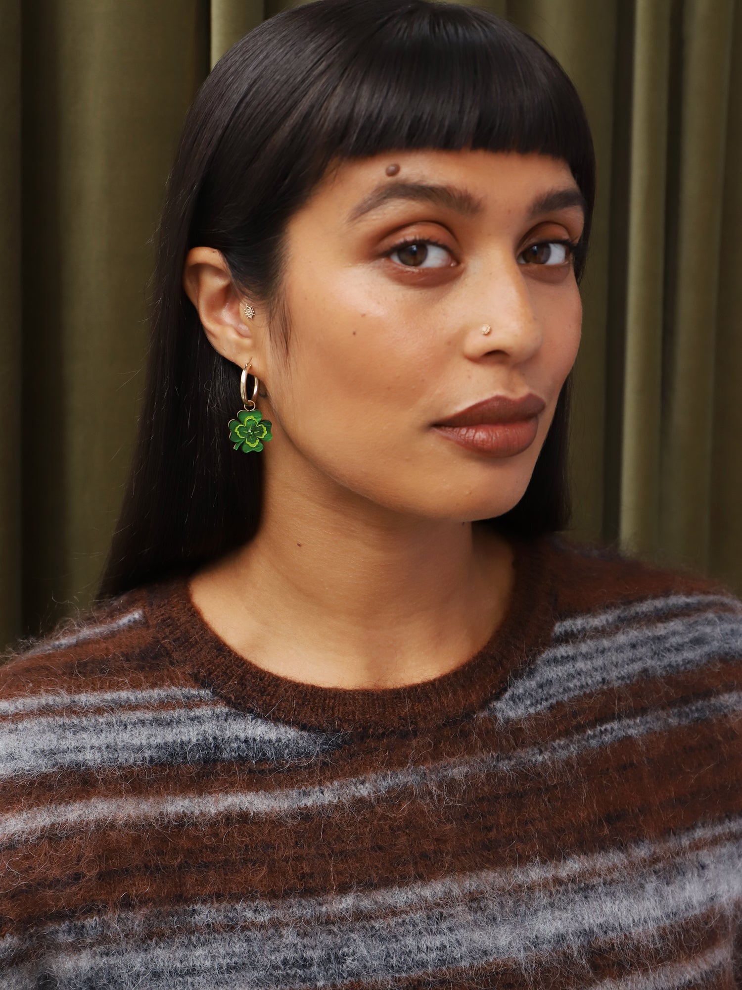 Four Leaf Clover Hoops