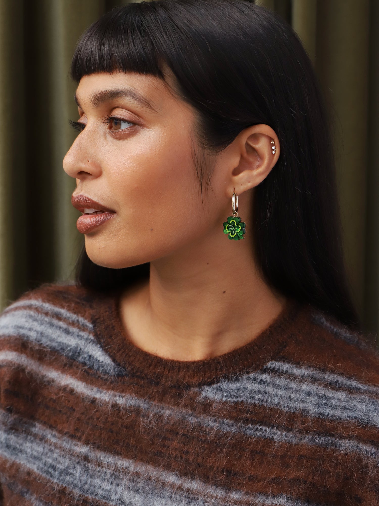 Four Leaf Clover Hoops