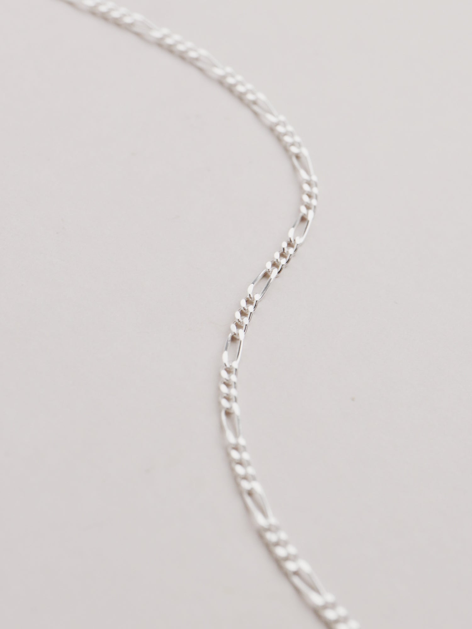 Sterling Silver Figaro Chain