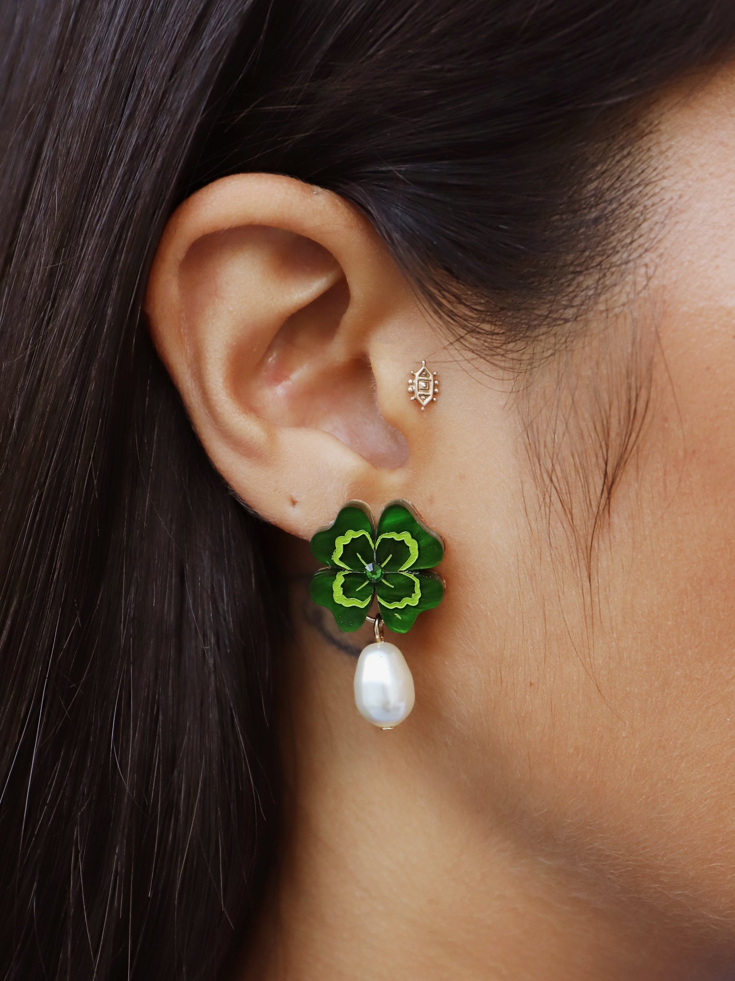 Four Leaf Clover Earrings