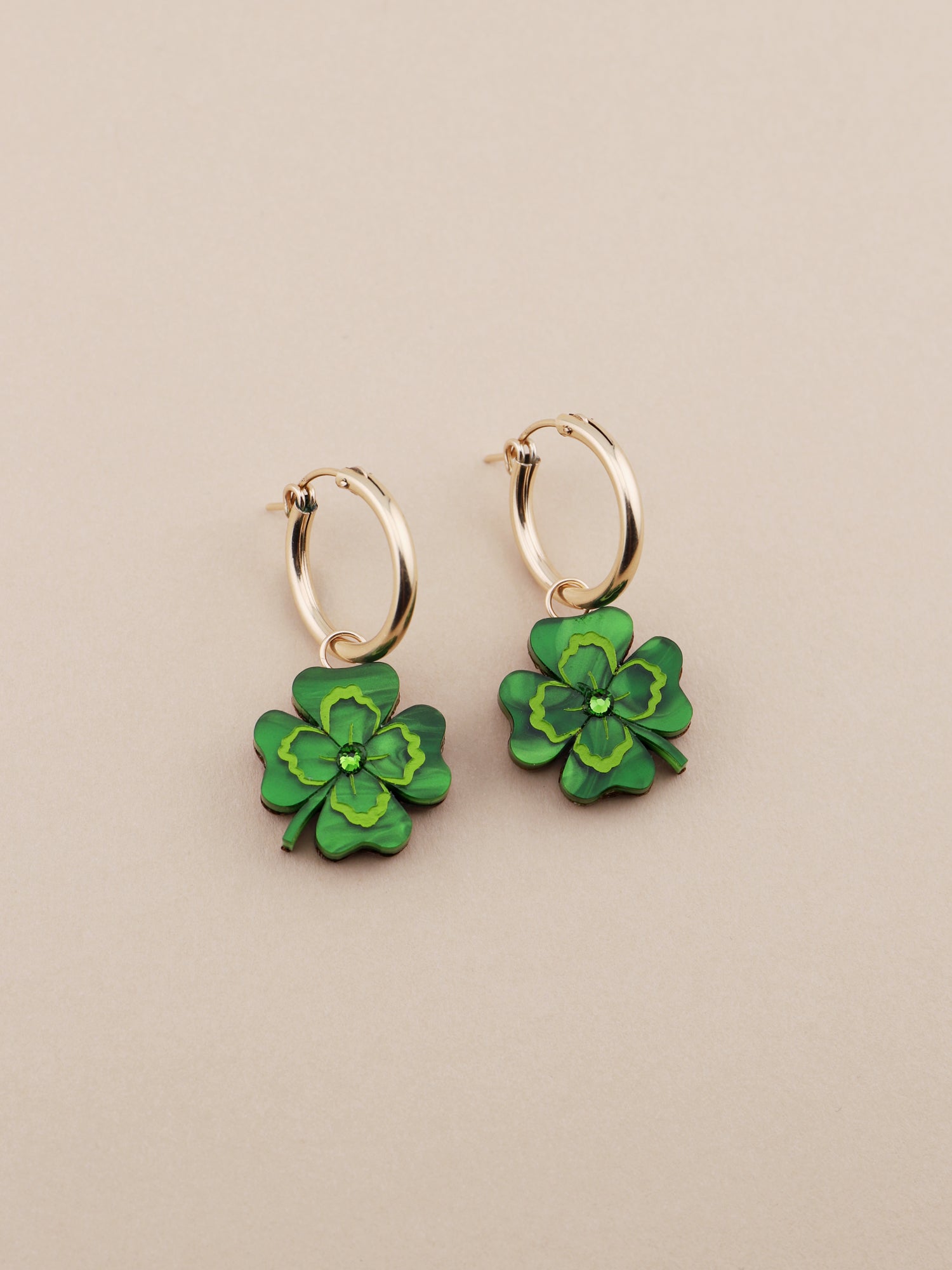 Four Leaf Clover Hoops