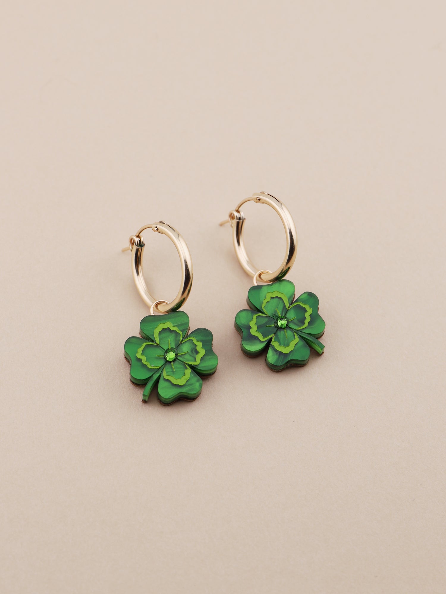 Four Leaf Clover Hoops