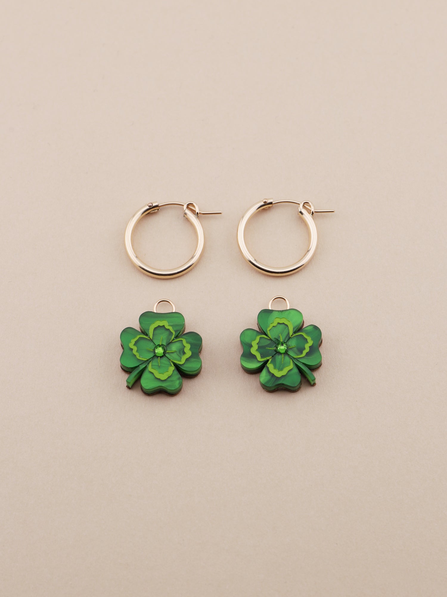 Four Leaf Clover Hoops