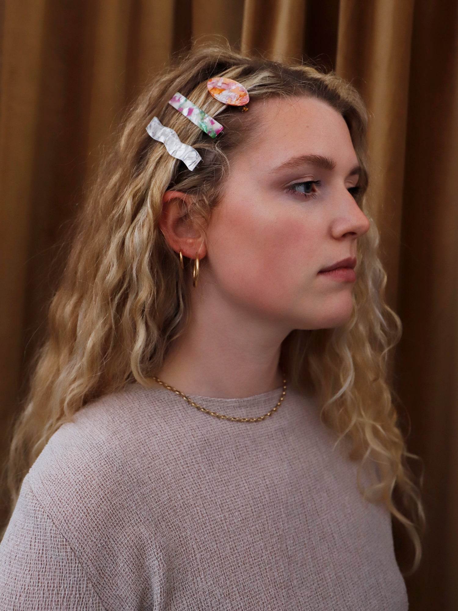 Willow Hair Clip in Off-White