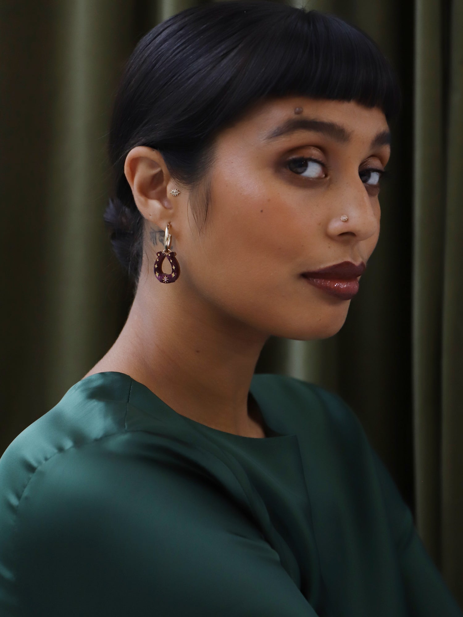 Horseshoe Hoops in Cherry