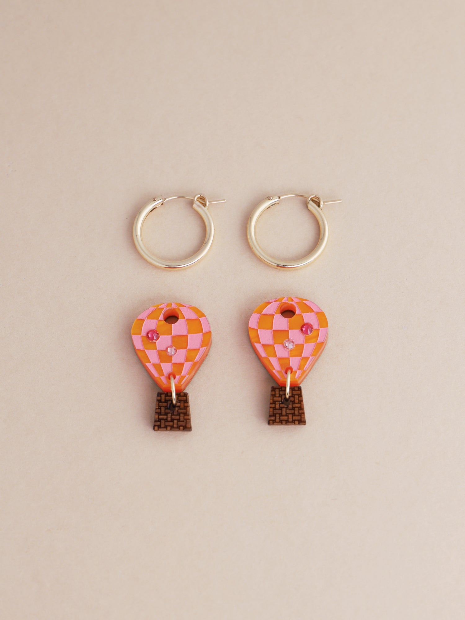 Hot Air Balloon Hoops in Orange