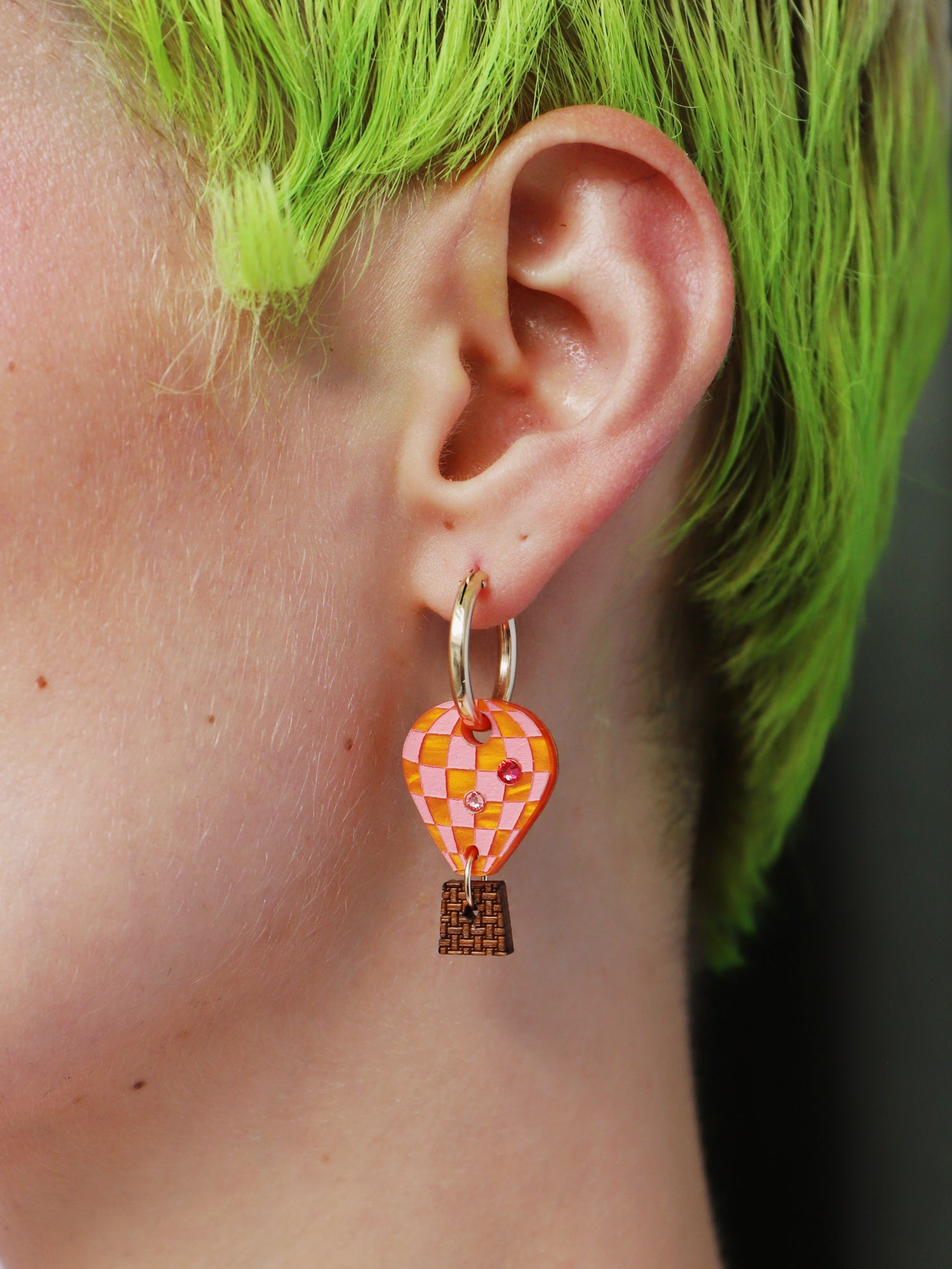 Hot Air Balloon Hoops in Orange
