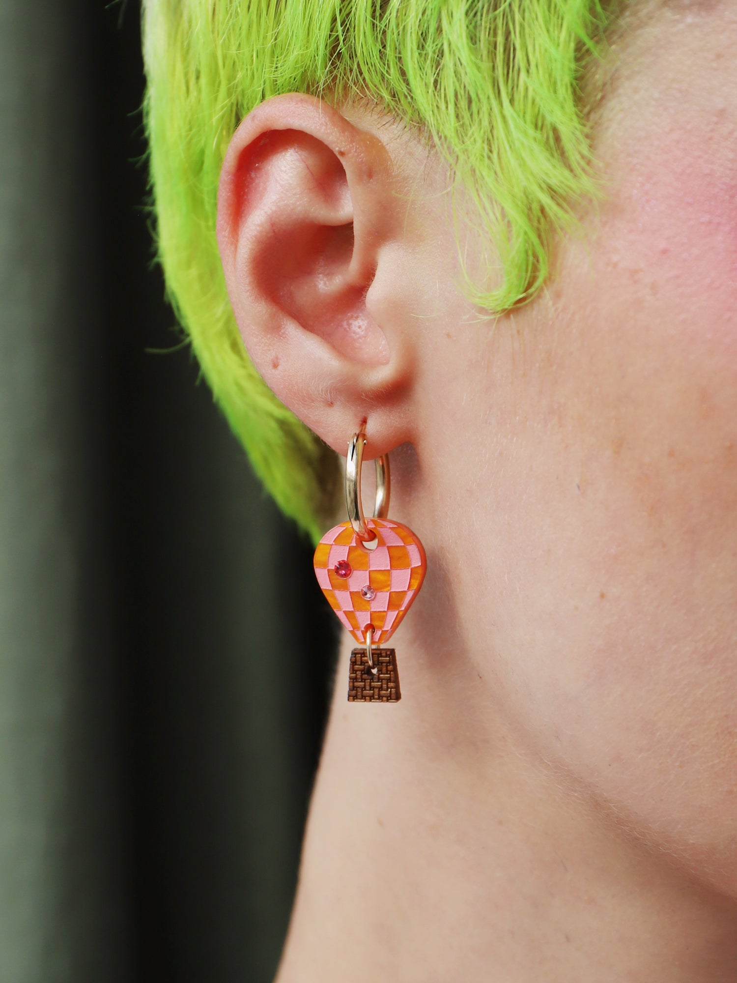 Hot Air Balloon Hoops in Orange