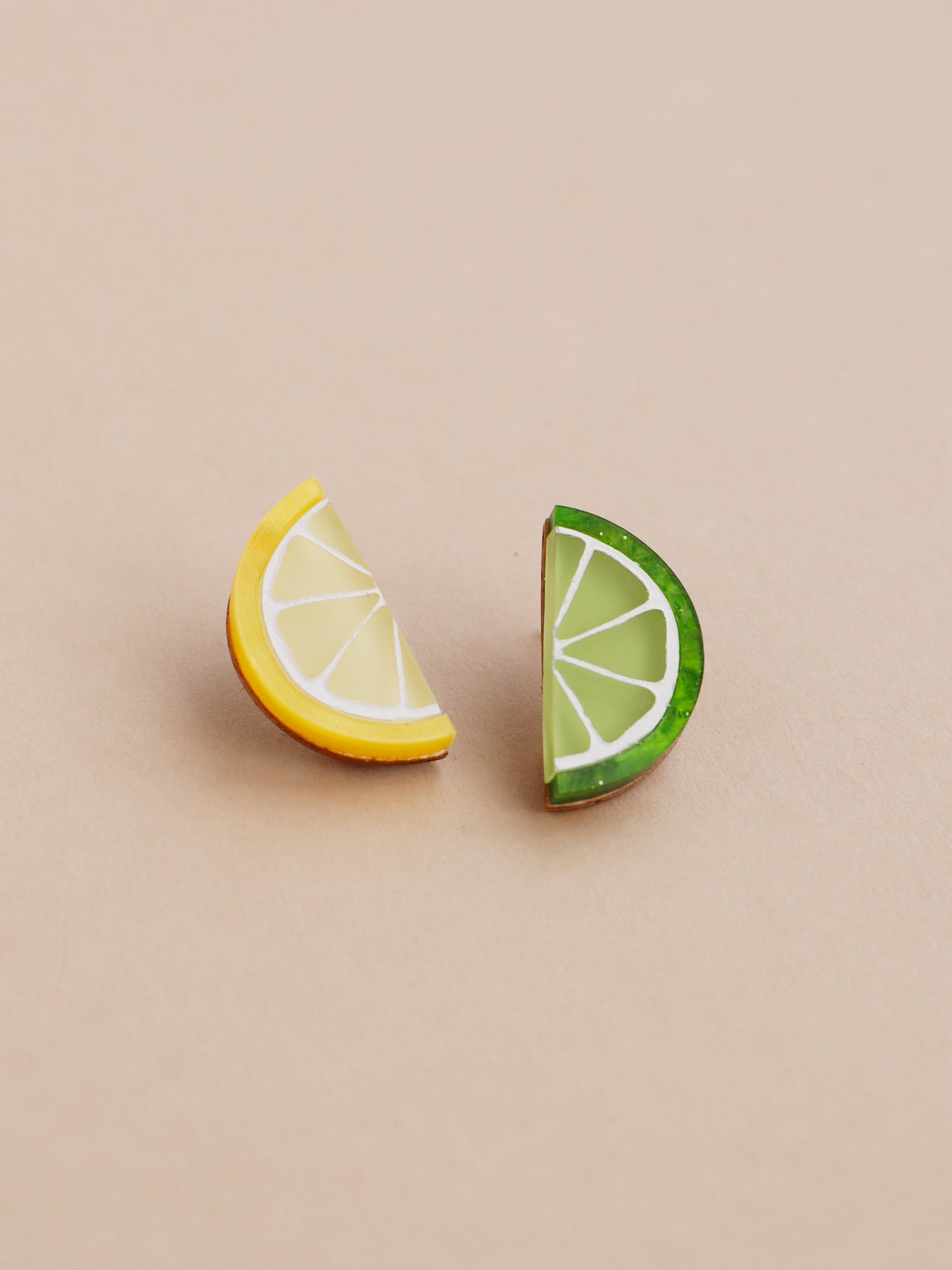 Lemon & Lime Studs - Clip On