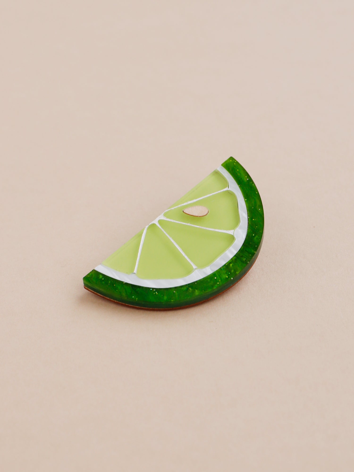 Lime Slice Hair Clip