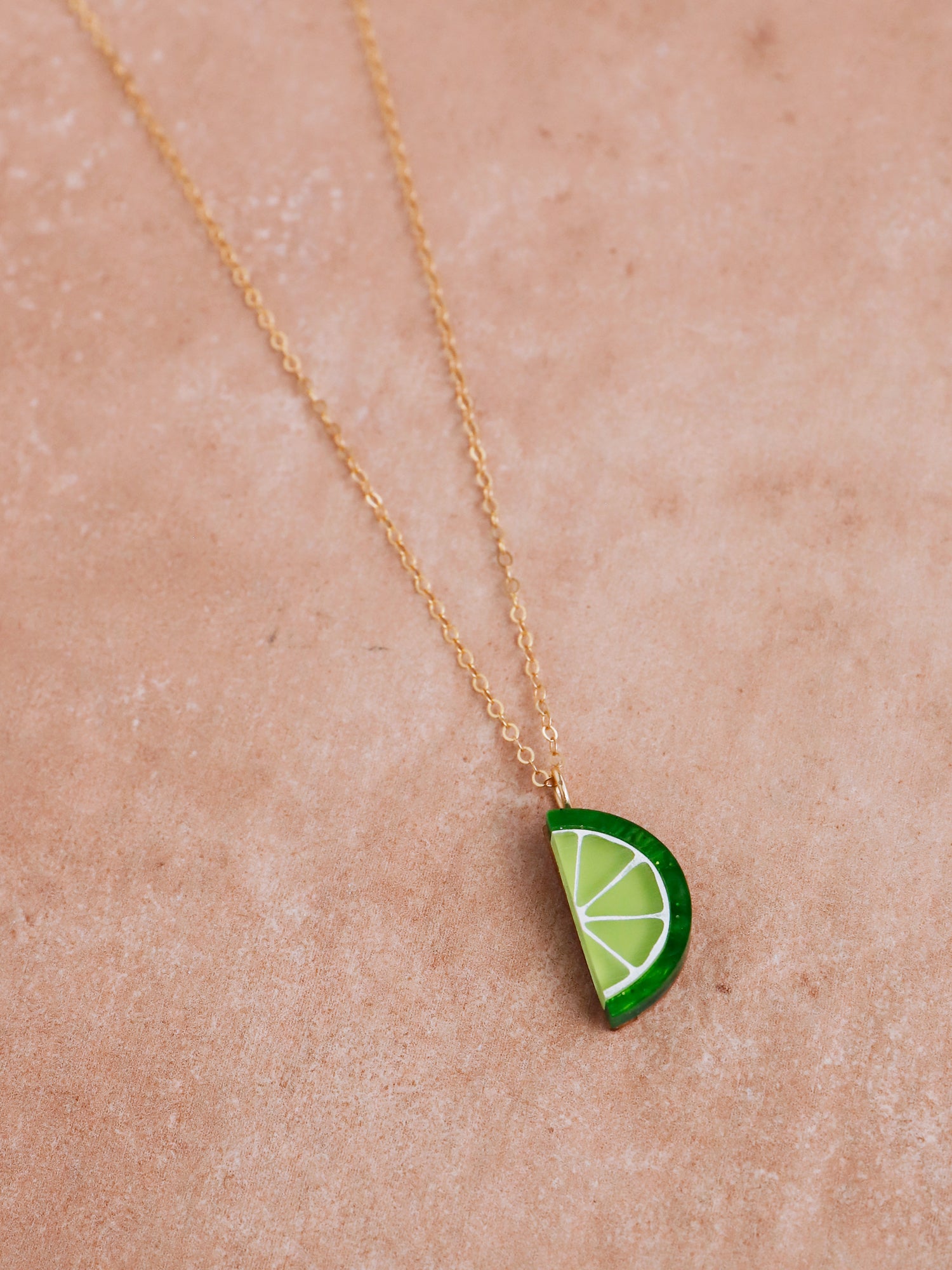Lime Slice Necklace