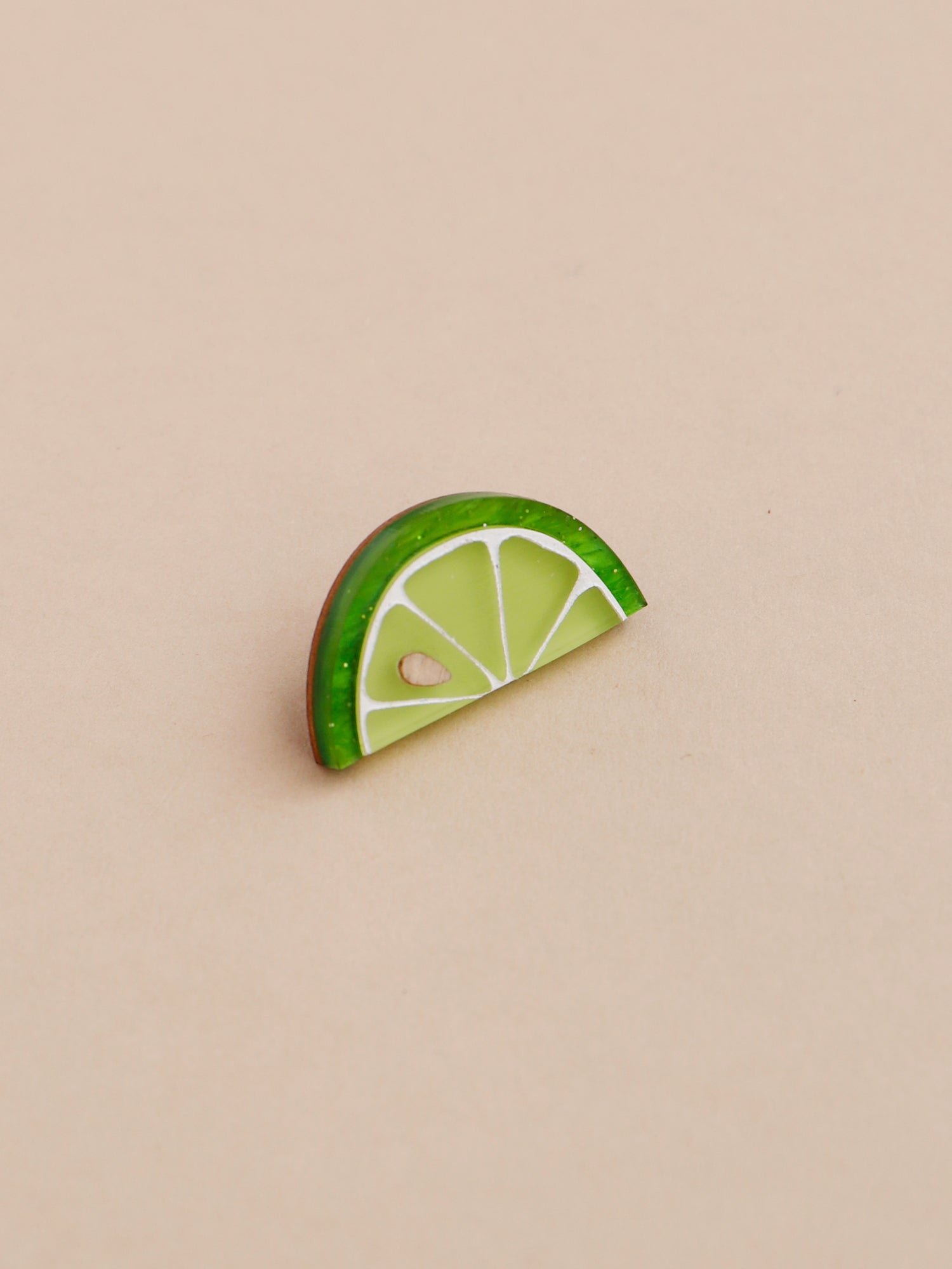 Lime Slice Pin