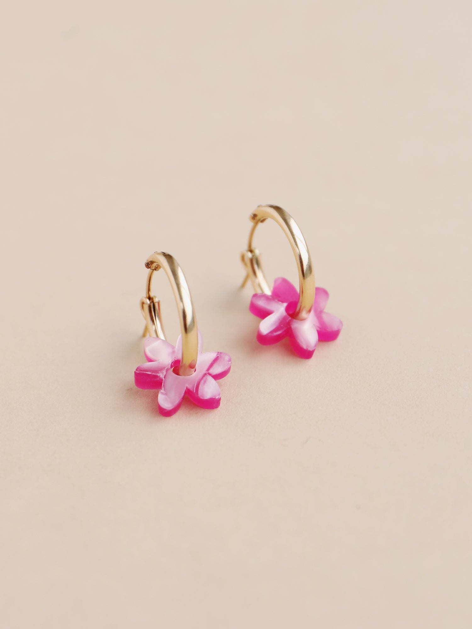 Mini Caia Hoops in Orchid