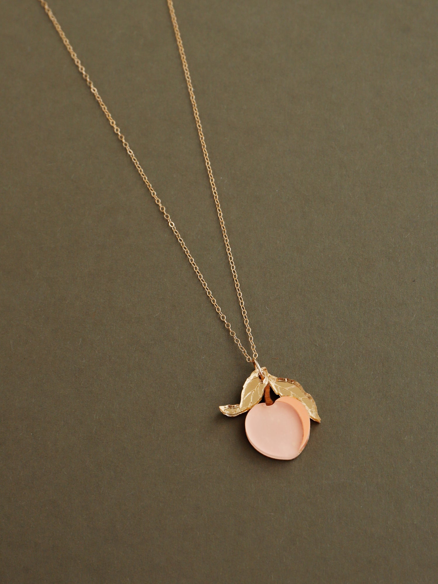 10. Mini Peach Necklace - No Chain/Pendant Only - Discontinued