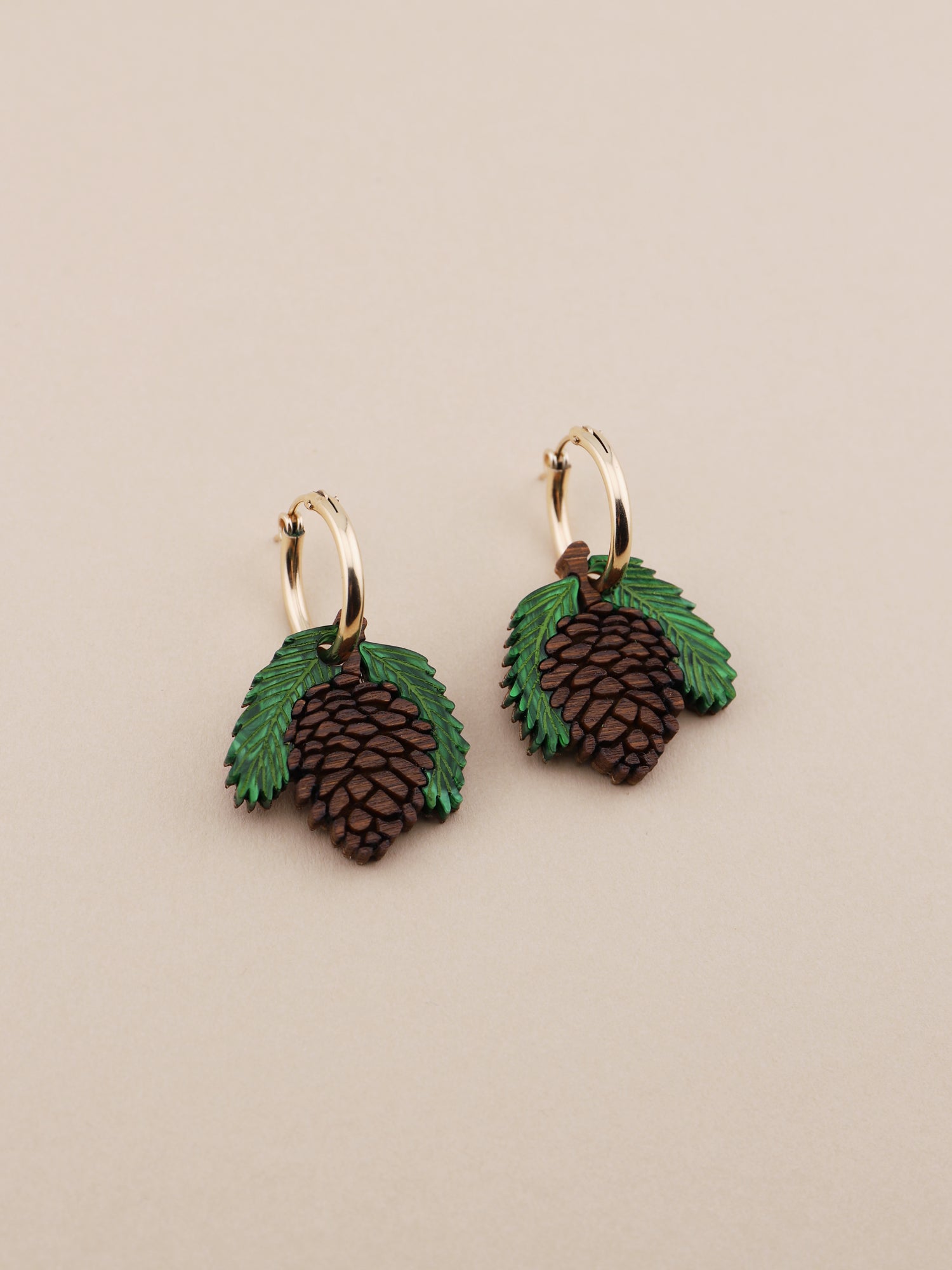 Pinecone Hoops