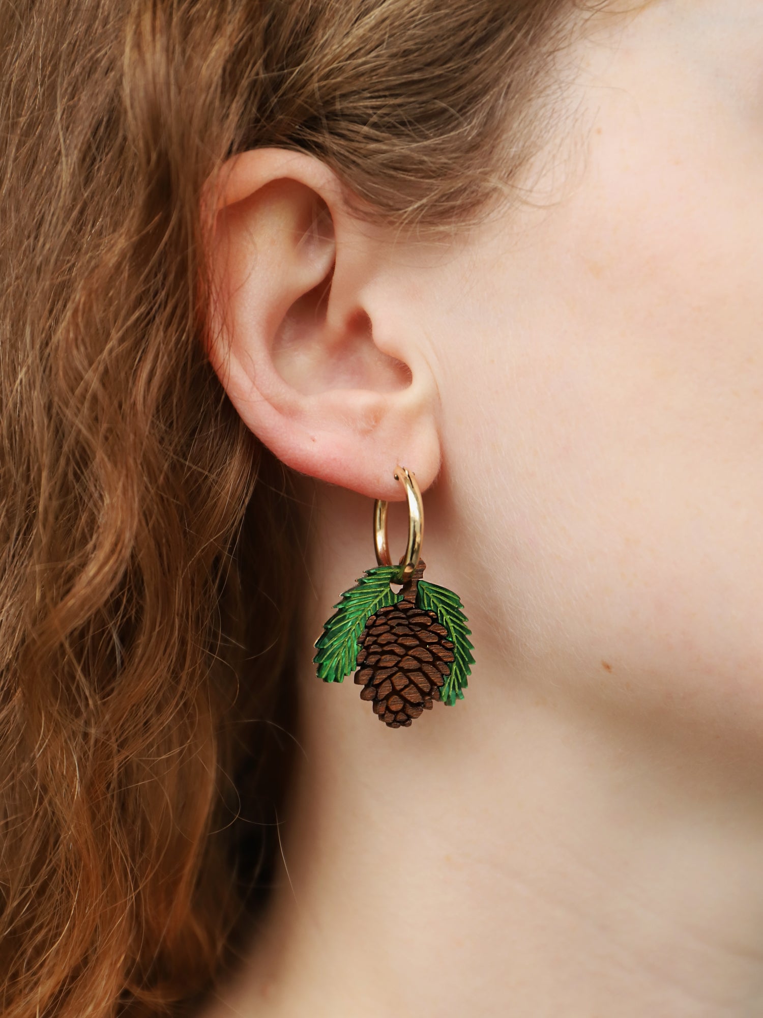 Pinecone Hoops