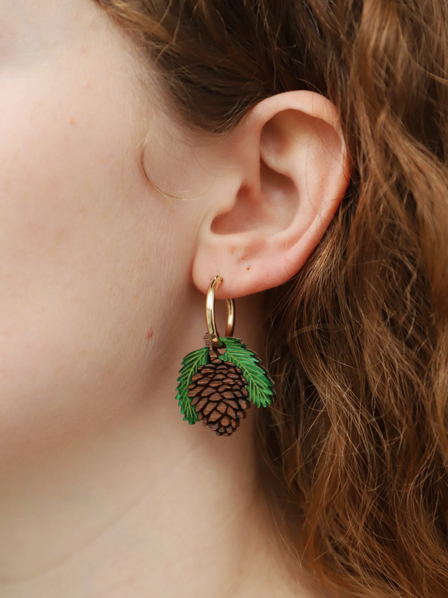 Pinecone Hoops