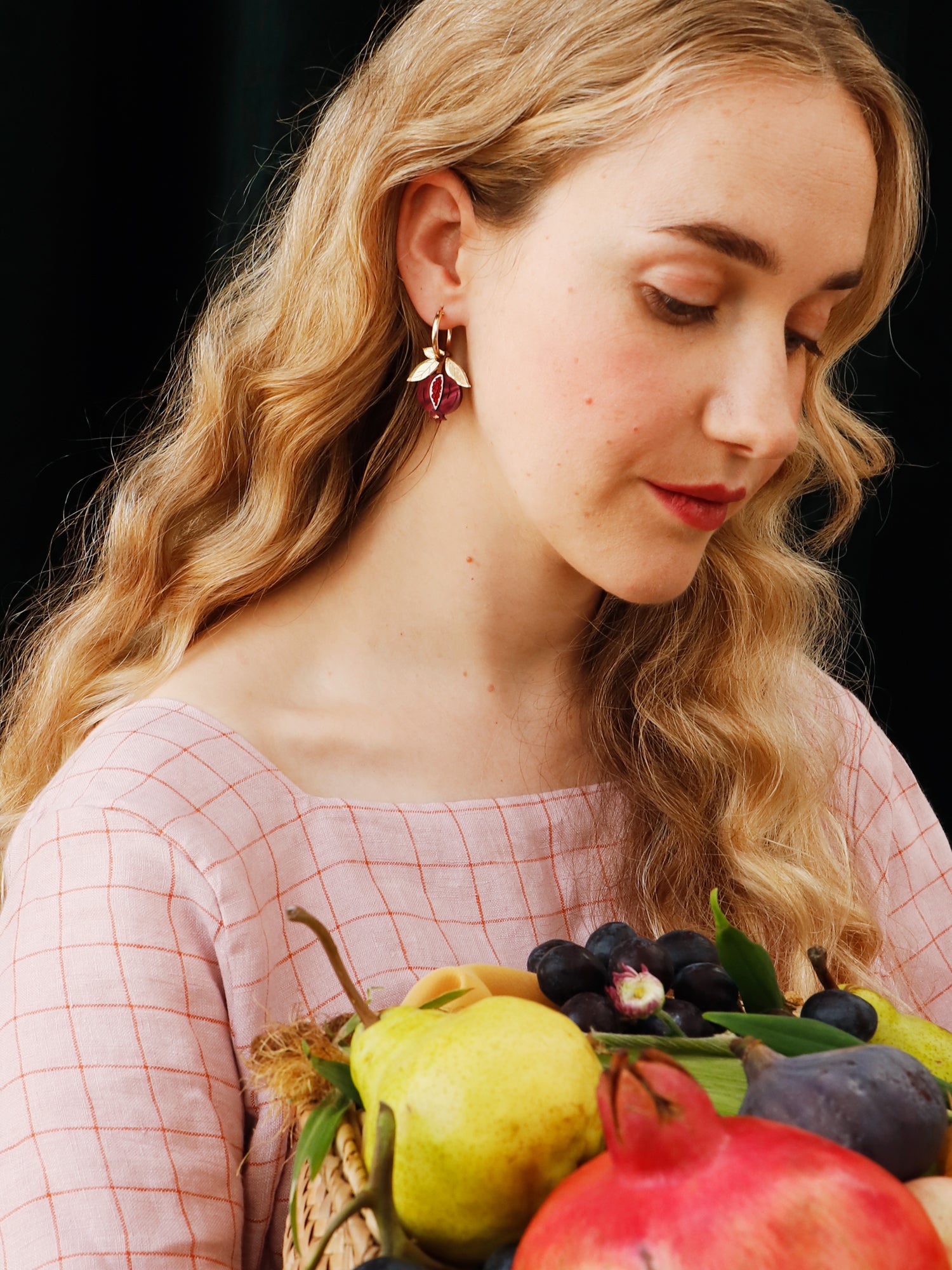 Mini Pomegranate Hoops