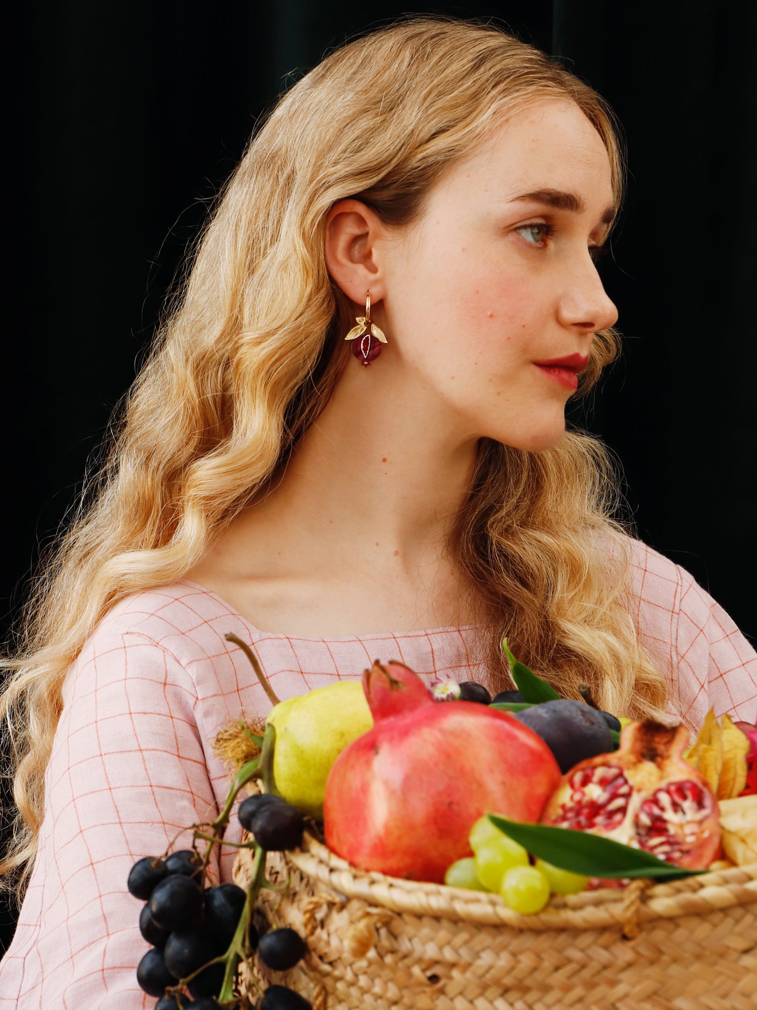 Mini Pomegranate Hoops