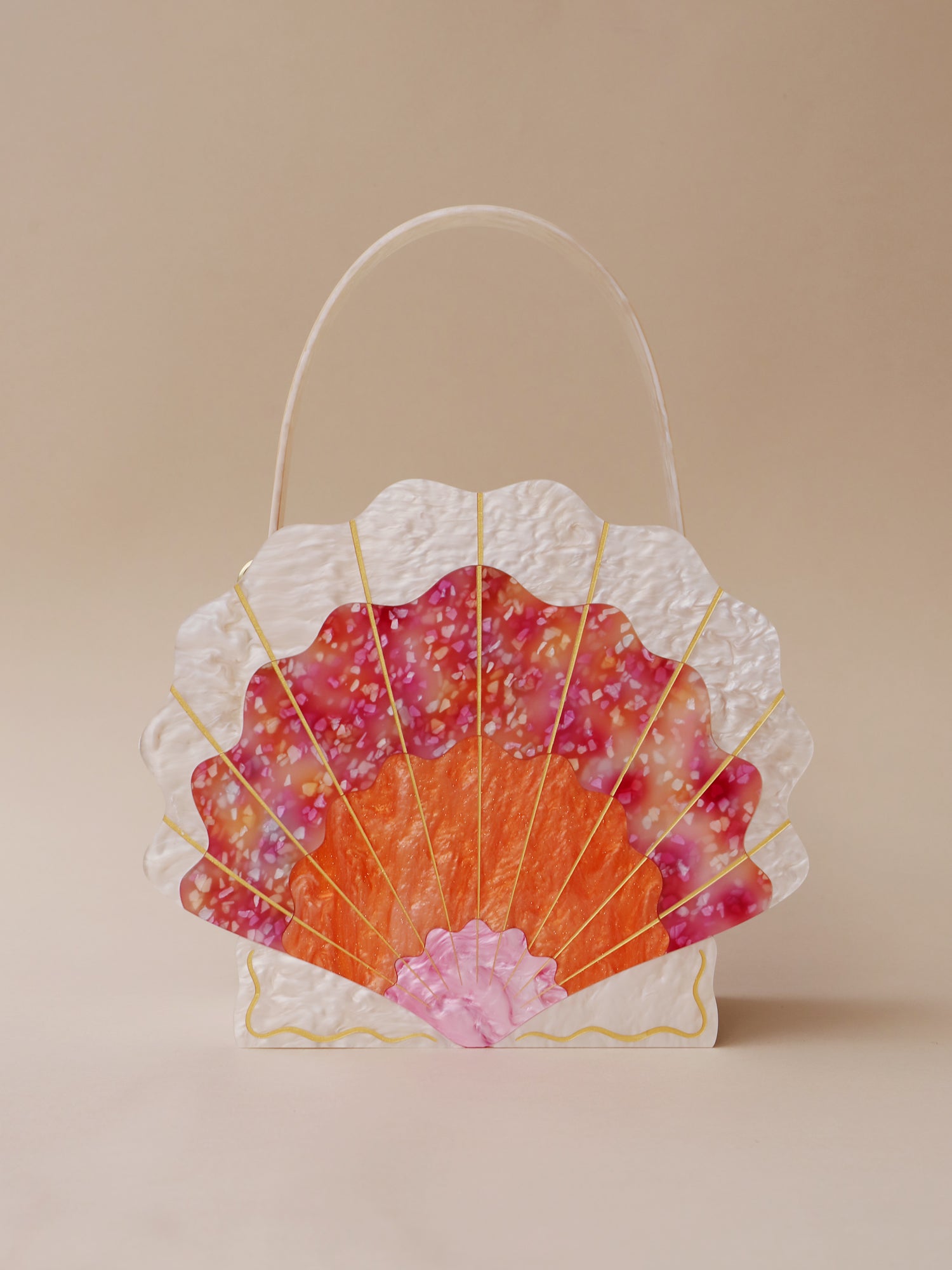 Scallop Shell Bag in Sunset