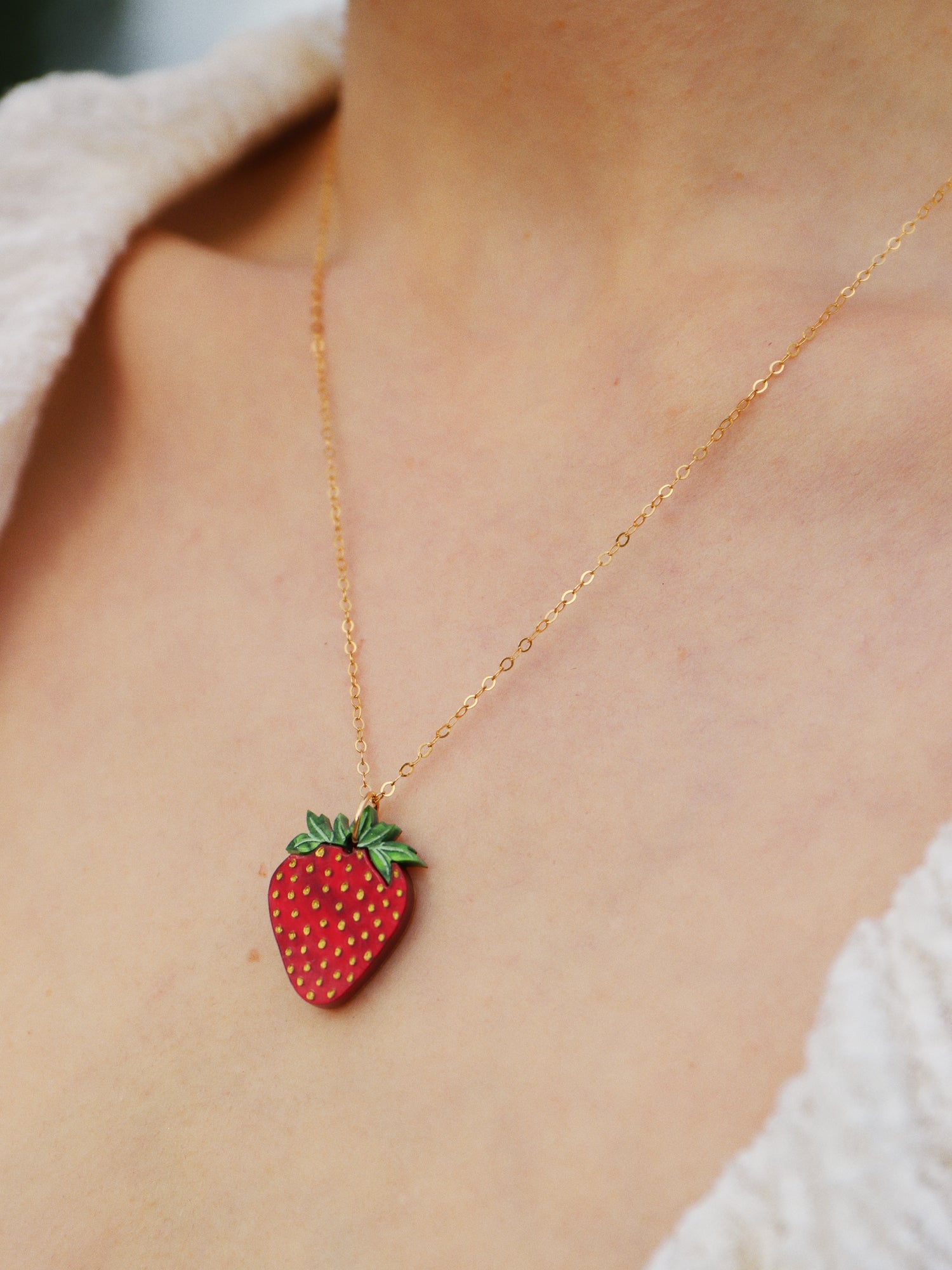 Strawberry Necklace II