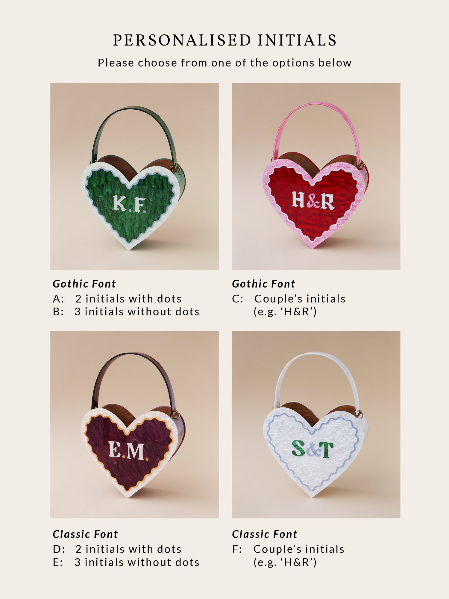 Heart Bag in Emerald/Mint
