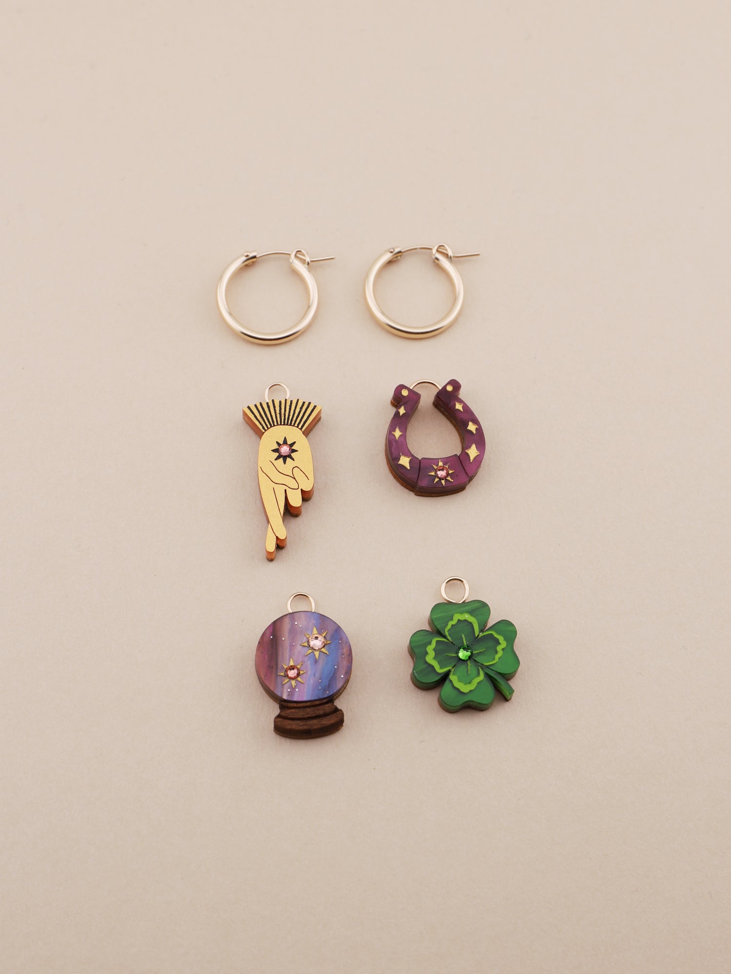 Wish Me Luck Hoops Set