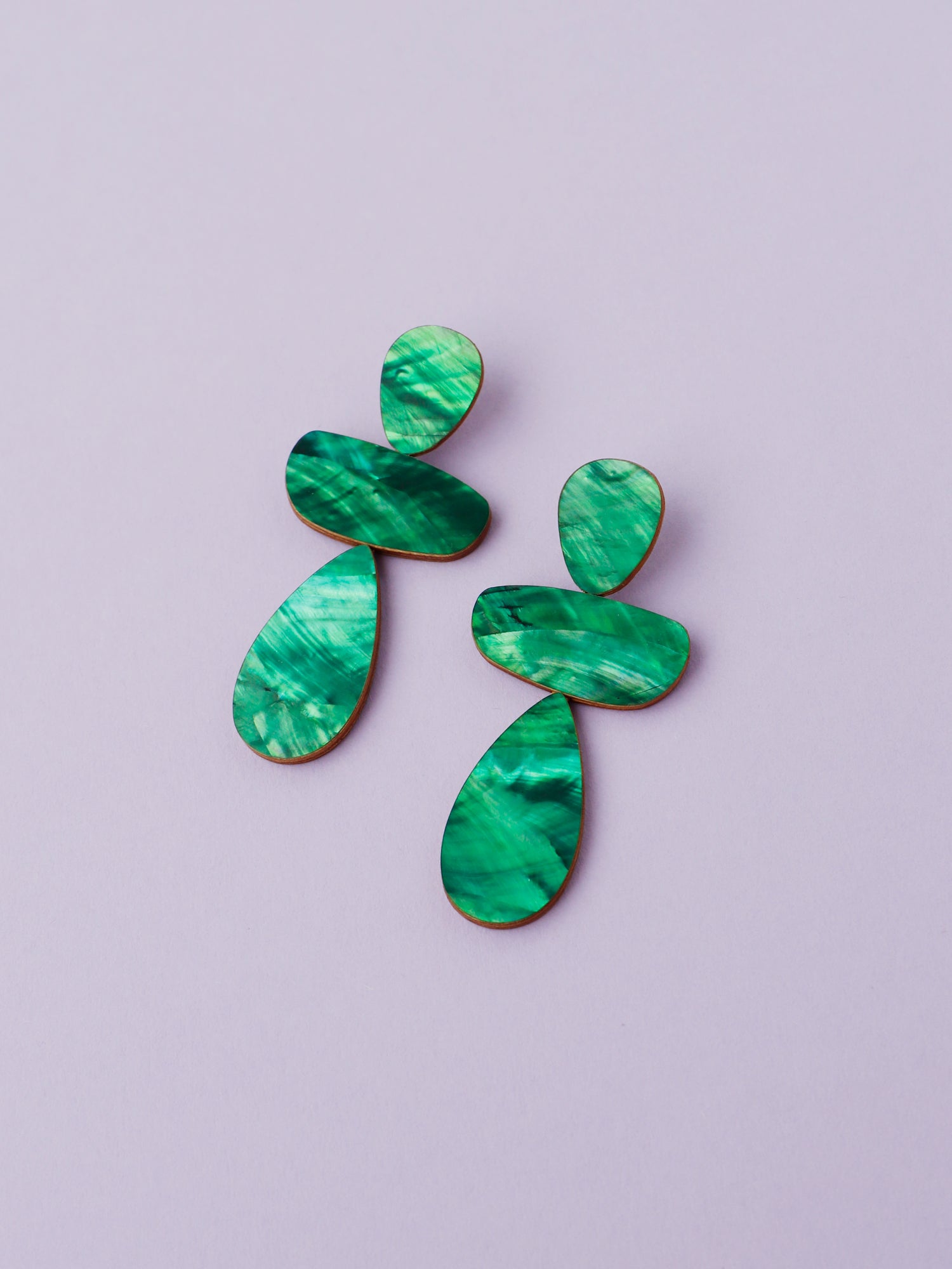 Ana Earrings in Emerald