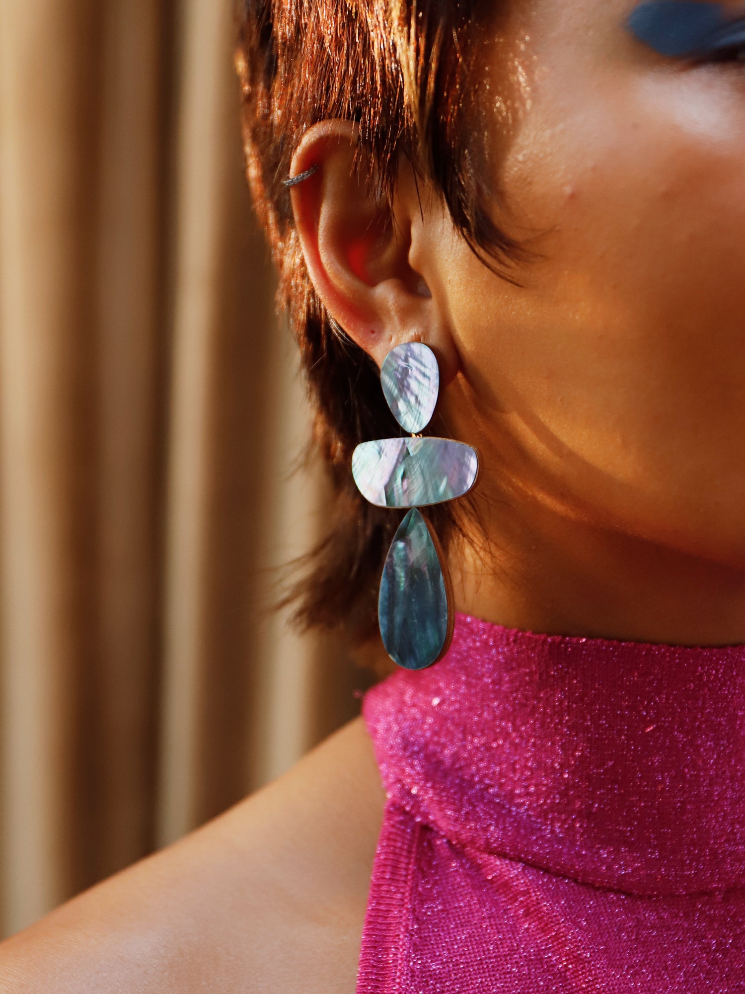 Ana Earrings in Sea Blue