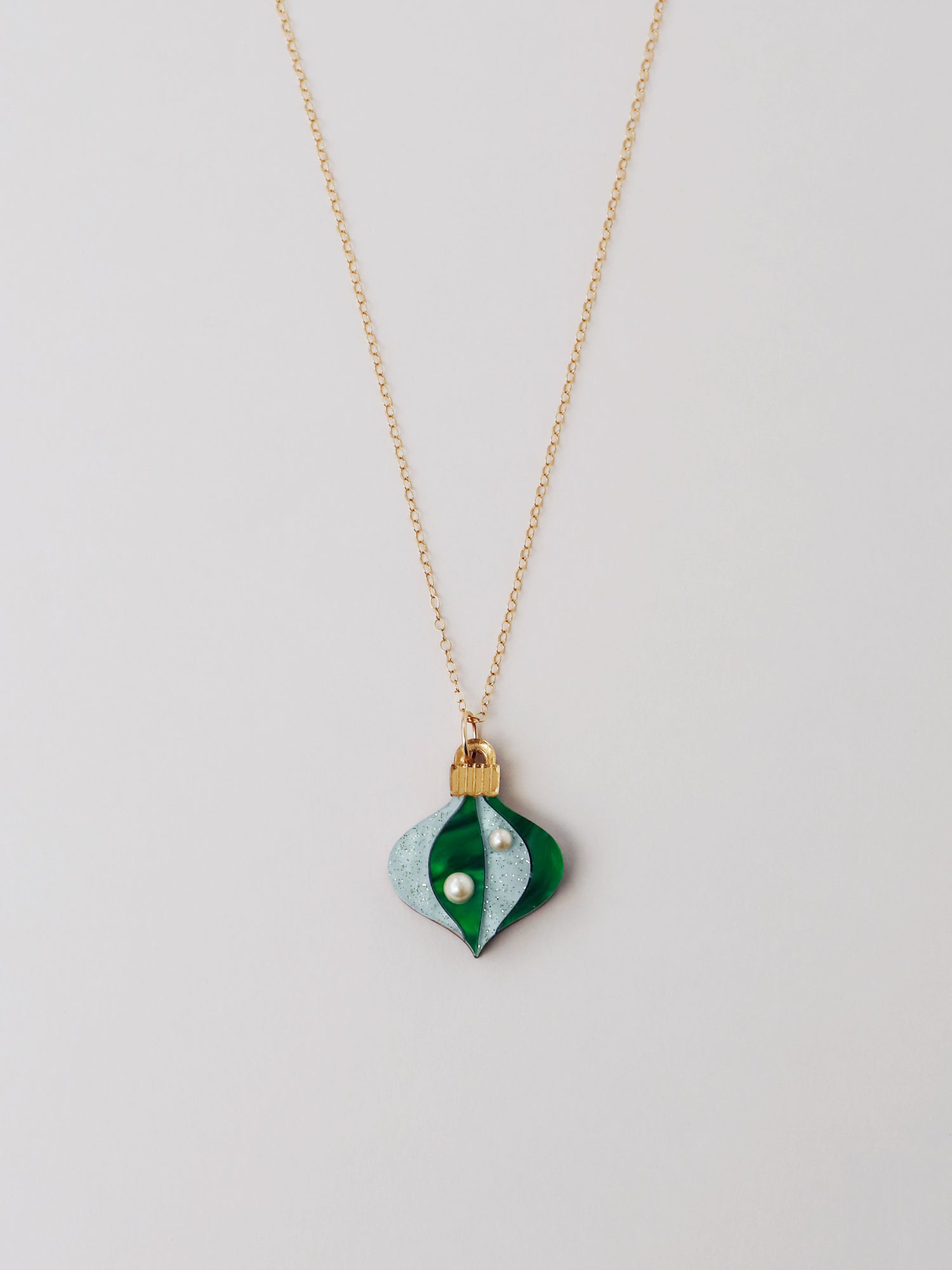 Bauble Necklace in Emerald Limited Edition
