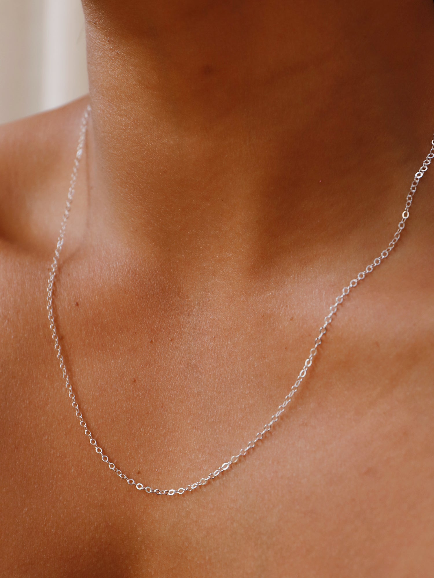 Sterling Silver Flat Cable Chain