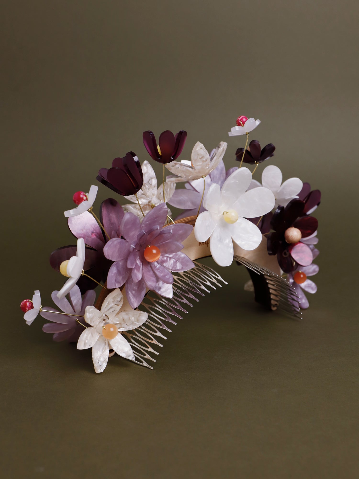 Meadow Headpiece in Lilac/Cherry