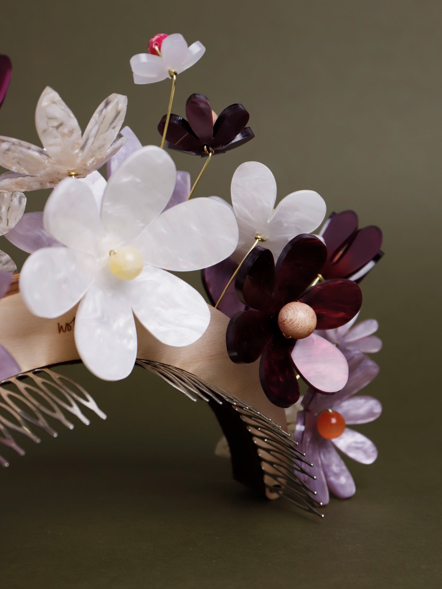 Meadow Headpiece in Lilac/Cherry