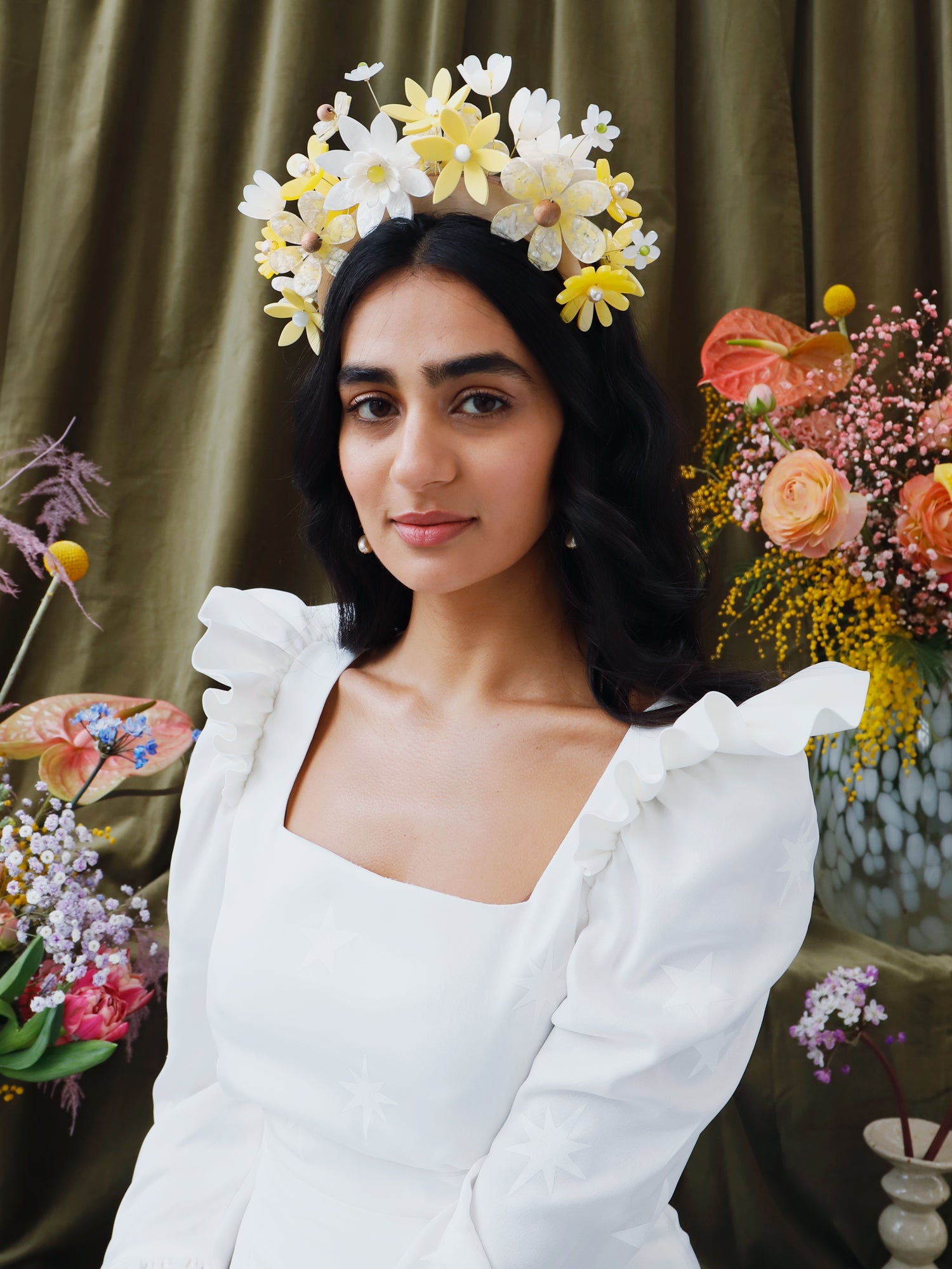 Meadow Headpiece in Yellow