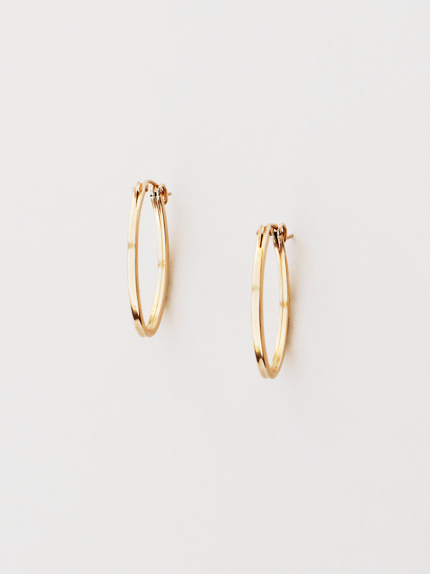 Gold-Filled Oval Hoops